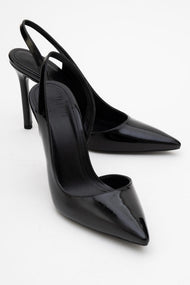 Twine - Black Patent Heeled Shoe (Women)