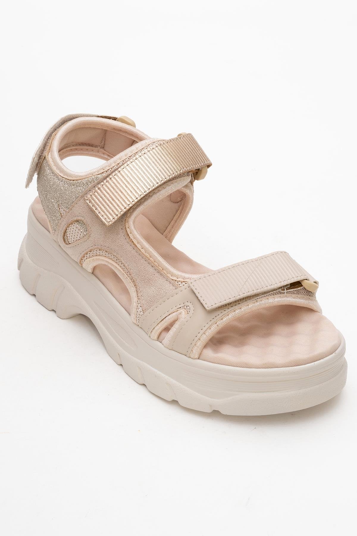 4740 - Beige Rose Strappy Sandal (Women)
