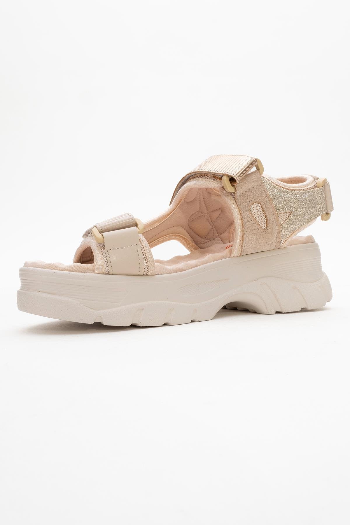 4740 - Beige Rose Strappy Sandal (Women)