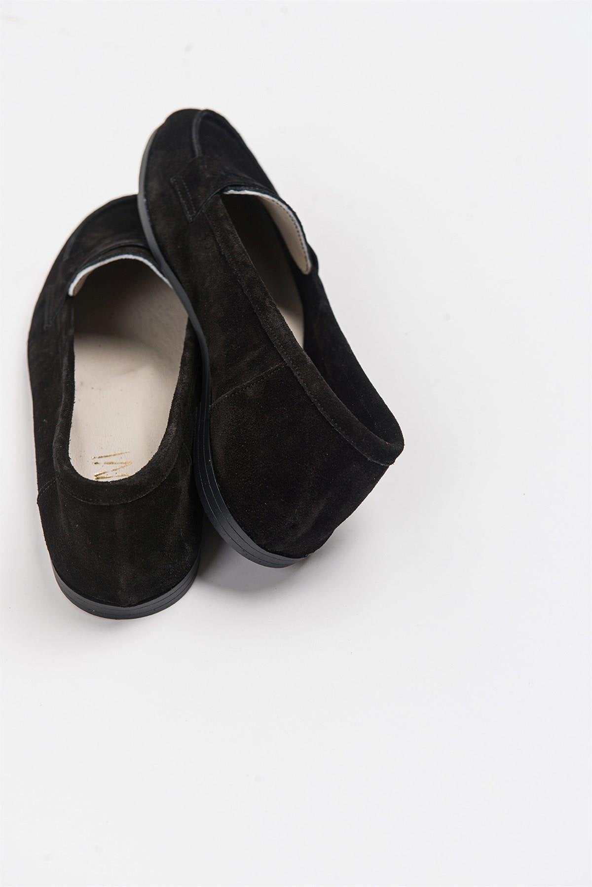 Dorothy - Black Suede Leather Loafers