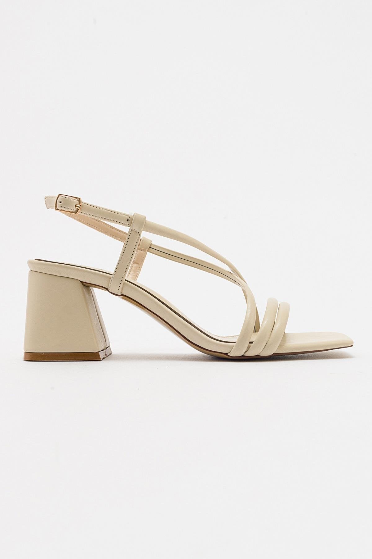 Daisy - Beige Heeled Shoe (Women)