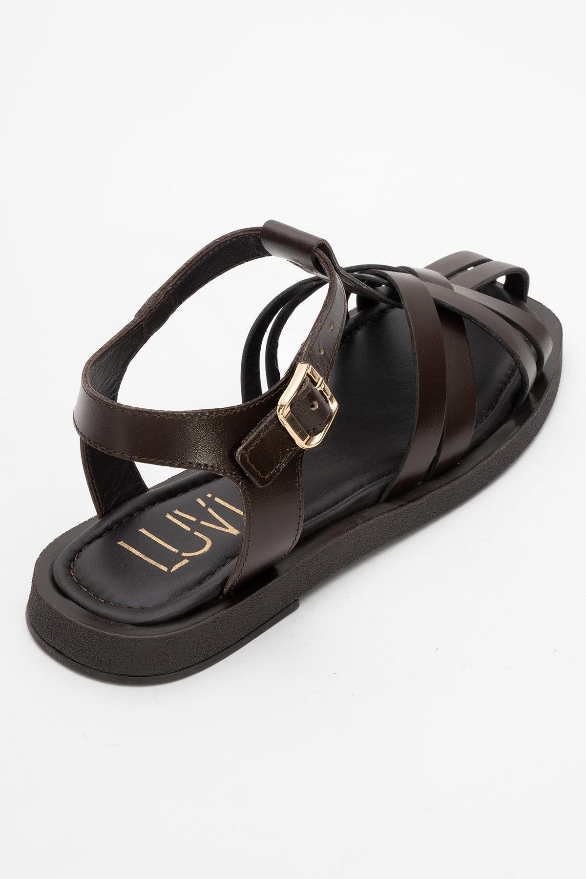Andres - Brown Leather Sandal (Women)