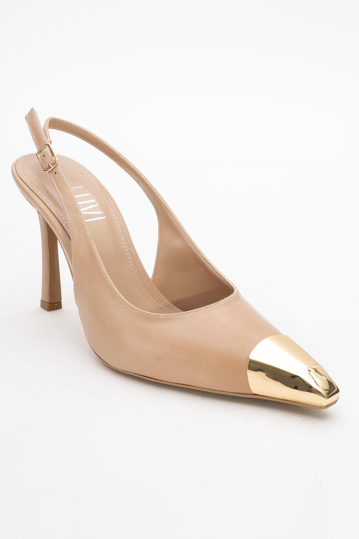 Flare - Beige Pointed Toe Stiletto Pump (Women)