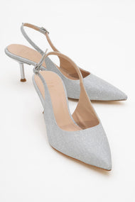 Caisa - Silver Glitter Stiletto Pump (Women)