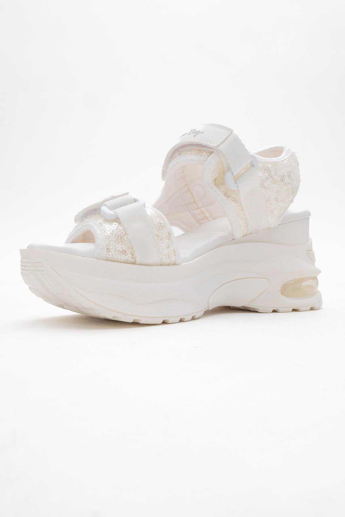 Arthur - White-White Platform Sport Sandal (Women)