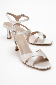 Melin - Pearl Satin Cross-Strap Stiletto Pump (Women)