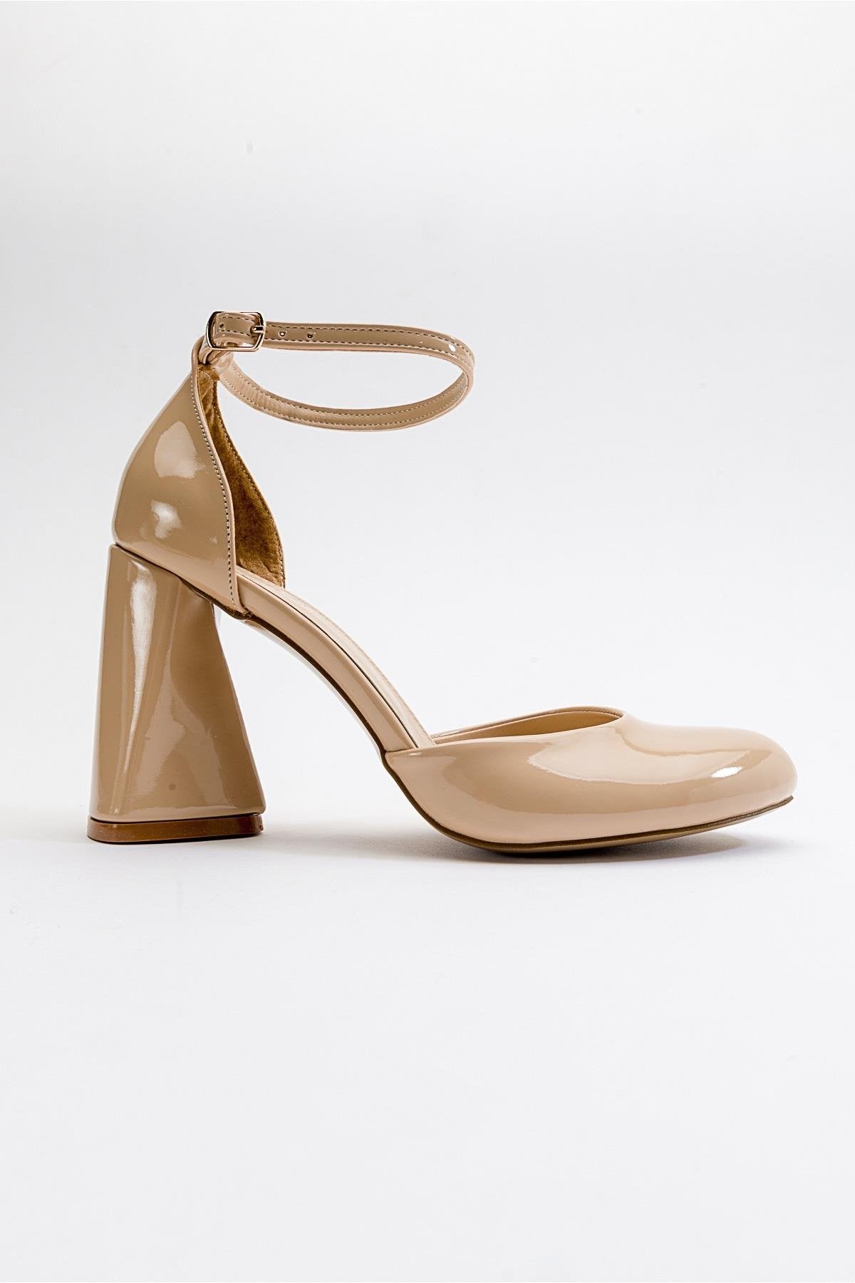 Oslo - Beige Heeled Shoe (Women)