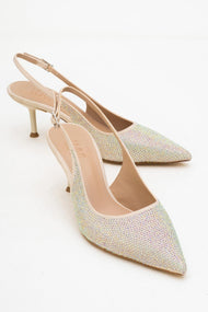 Novs - Beige Stiletto Dress Shoe (Women)