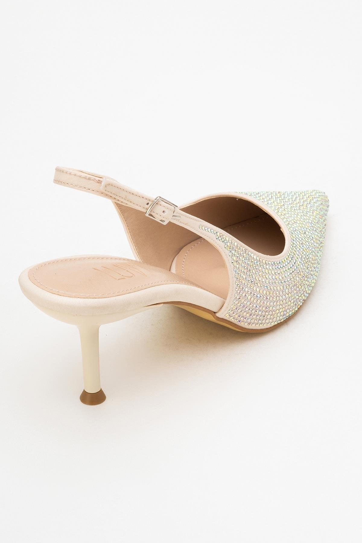 Novs - Beige Stiletto Dress Shoe (Women)