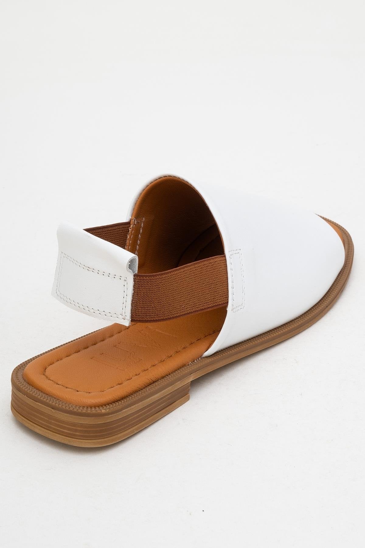 Fuela - White Leather Sandals (Women)