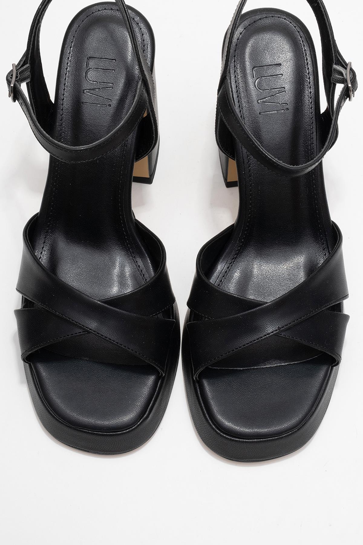 Lello - Black Platform Heel Shoe (Women)