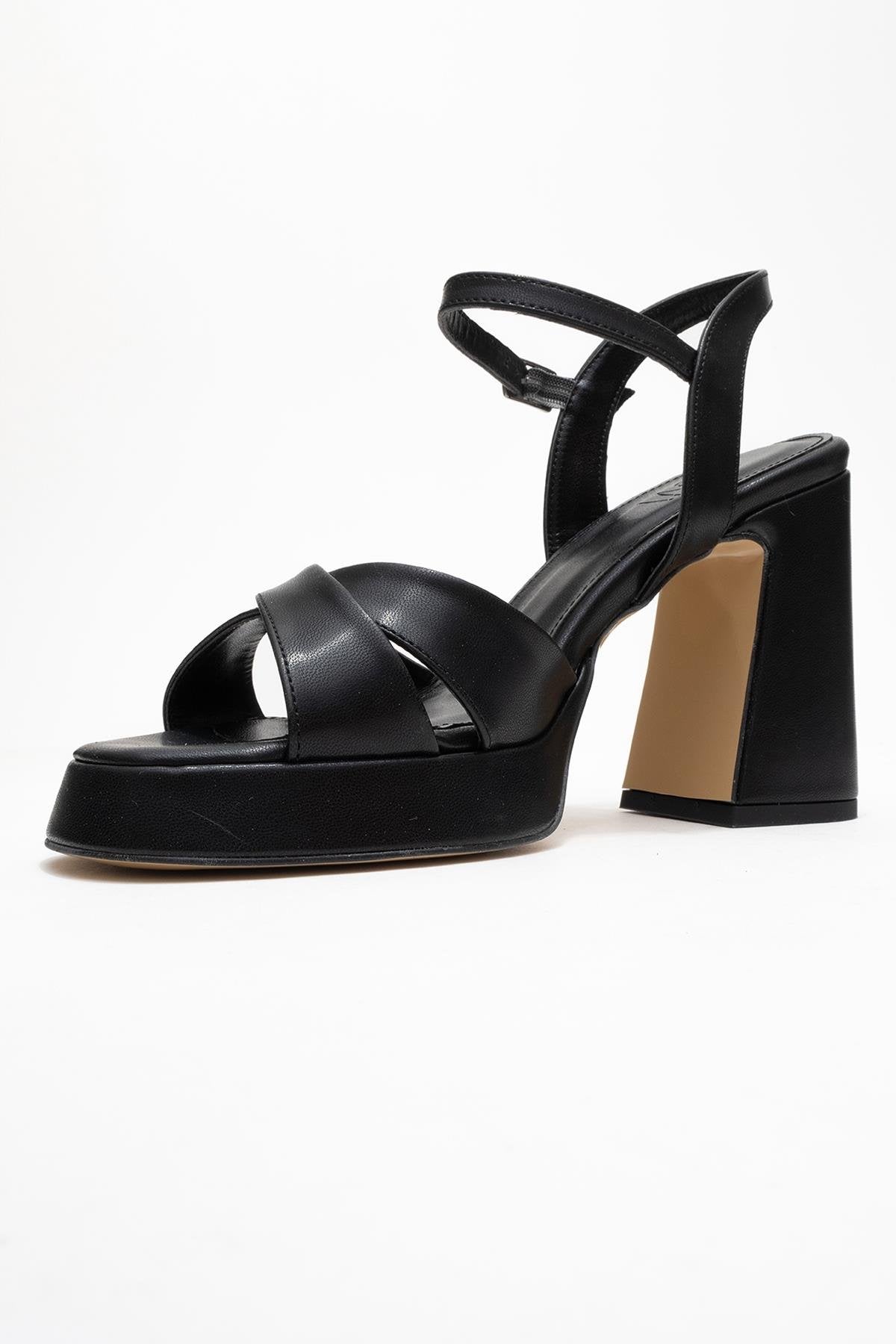 Lello - Black Platform Heel Shoe (Women)
