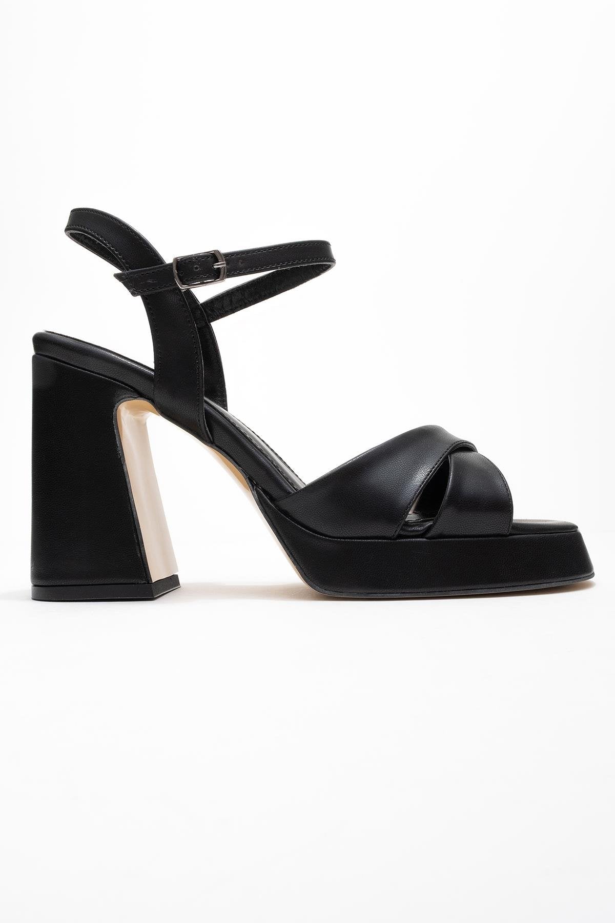 Lello - Black Platform Heel Shoe (Women)
