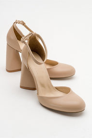 Oslo - Beige Heeled Shoe (Women)