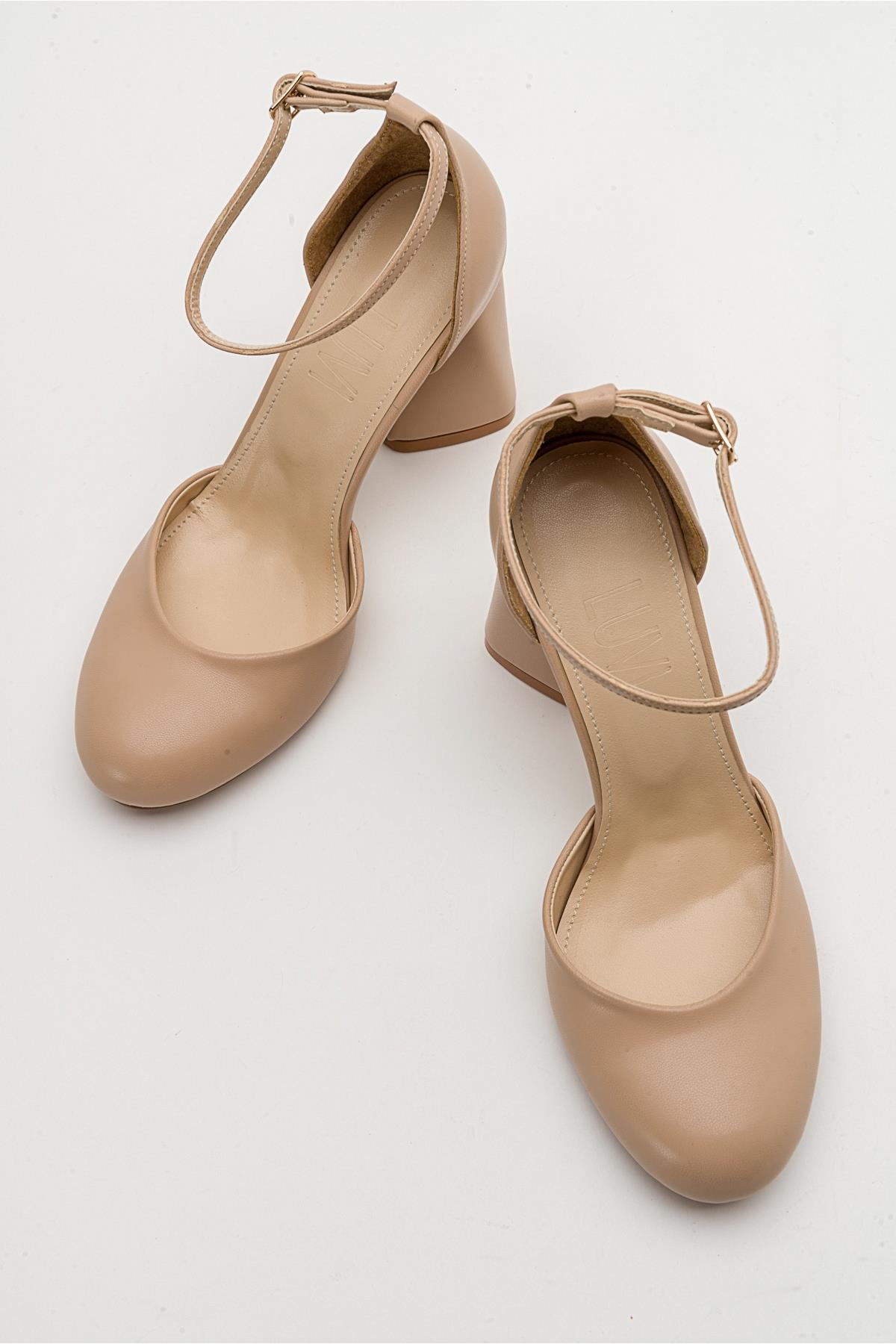 Oslo - Beige Heeled Shoe (Women)