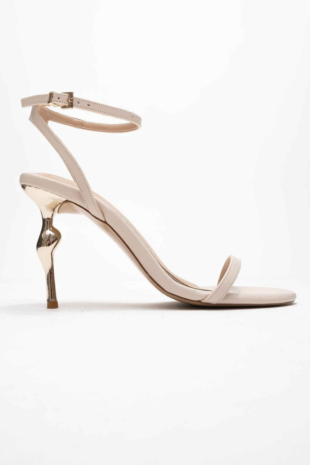 Jasmin - Beige Single-Band Stiletto Heel Shoe (Women)
