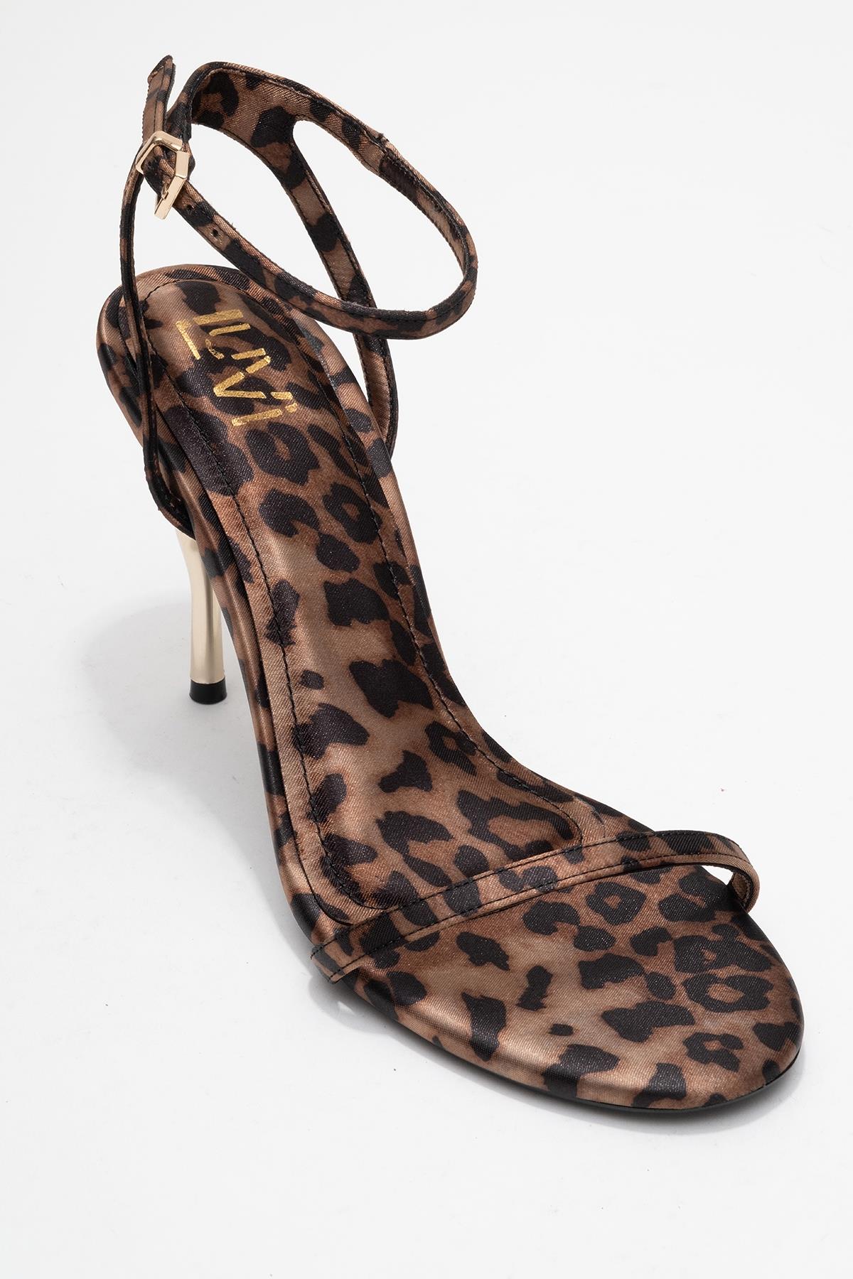 Jasmin - Black/Yellow Patterned Single-Band Stiletto Heel Shoe (Women)