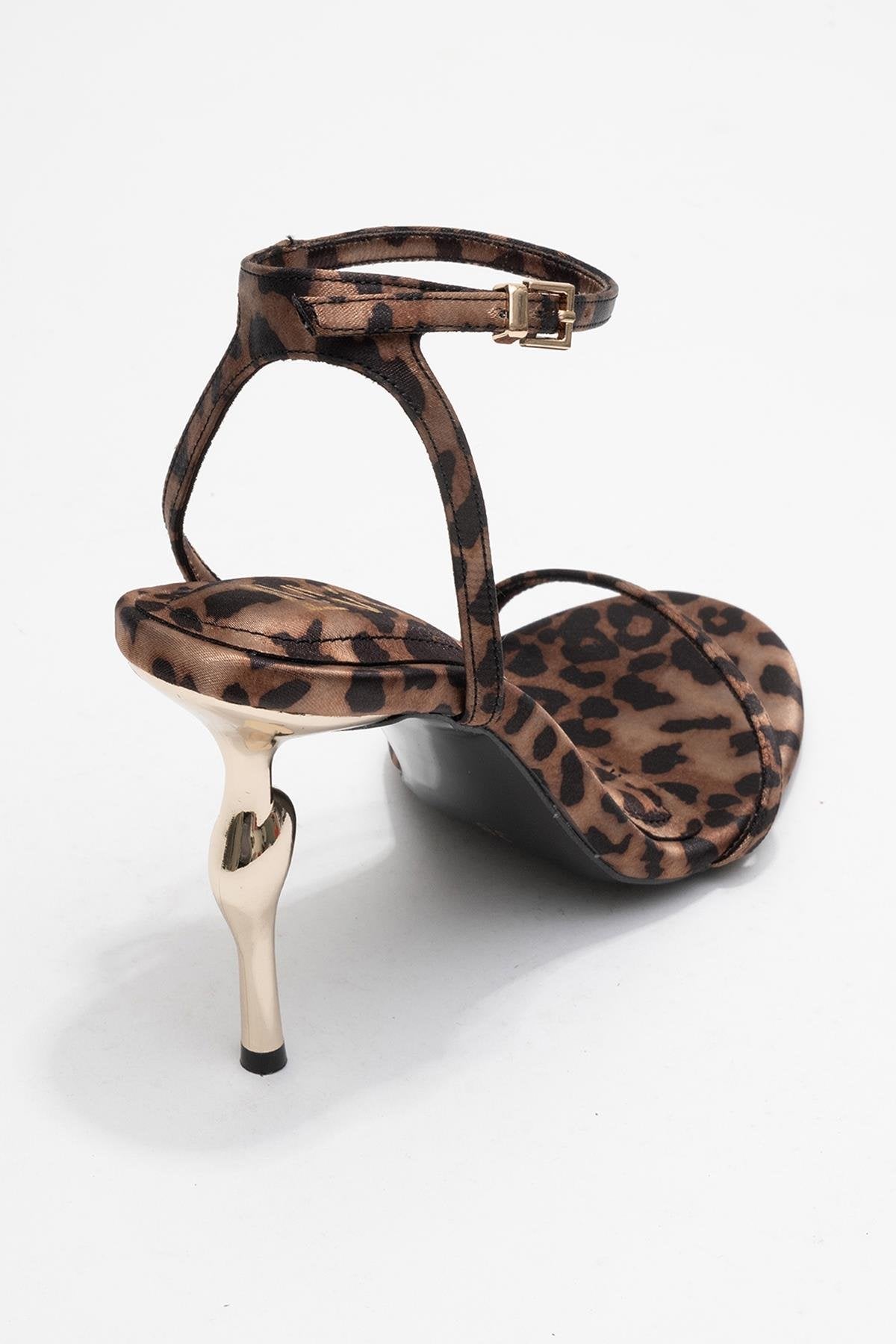 Jasmin - Black/Yellow Patterned Single-Band Stiletto Heel Shoe (Women)