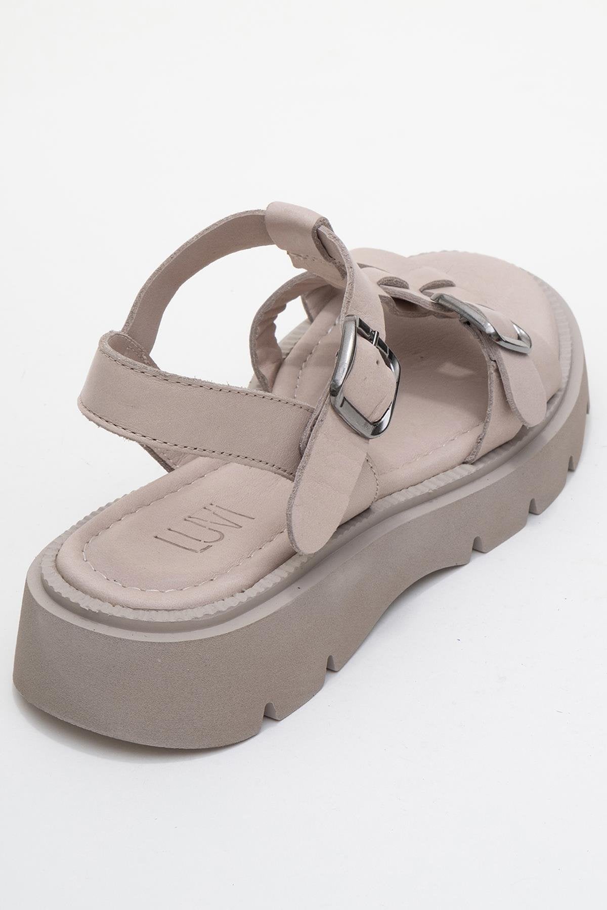 Melvin - Taupe Genuine Leather Sandal (Women)