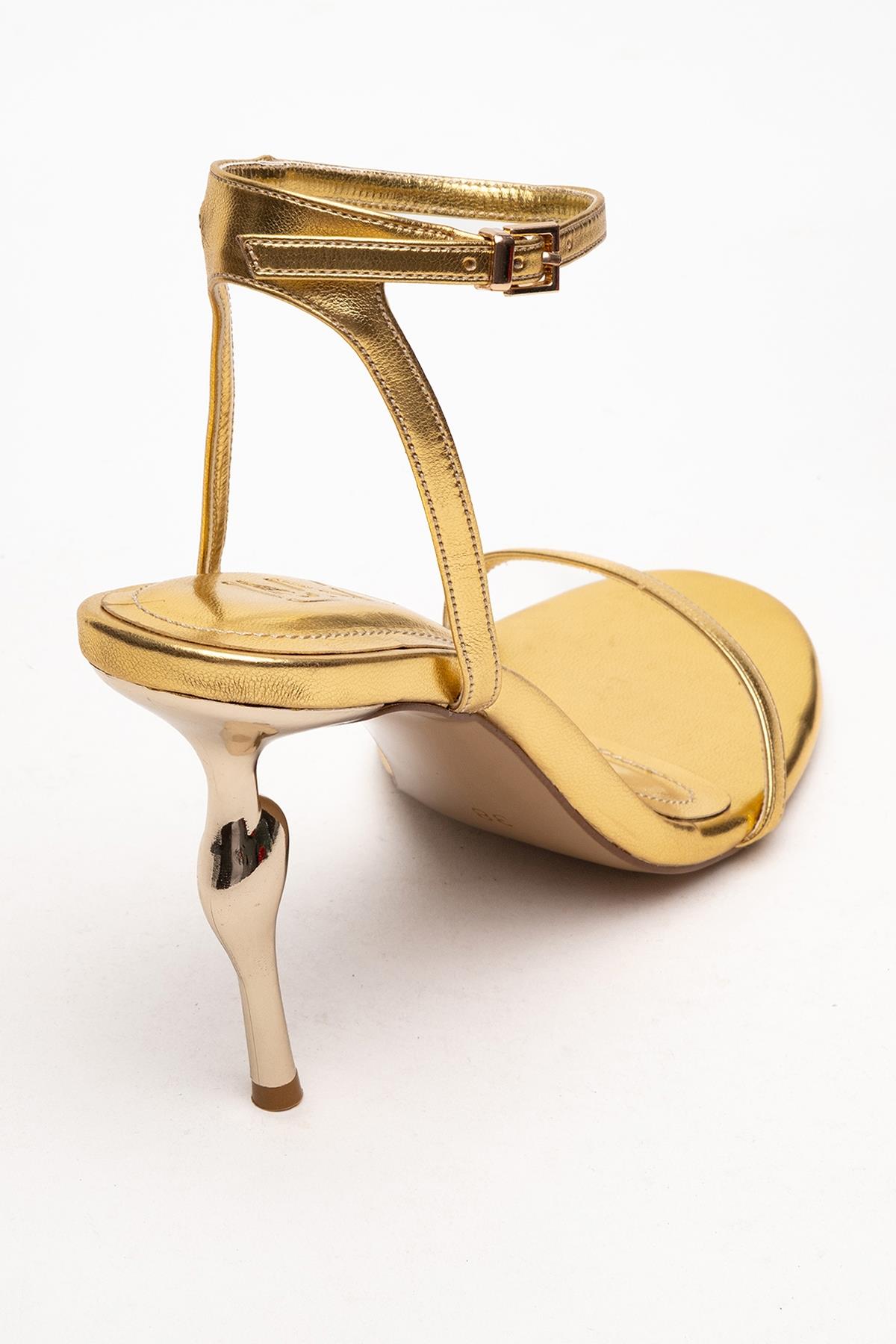 Jasmin - Gold Single-Strap High Heel (Women)