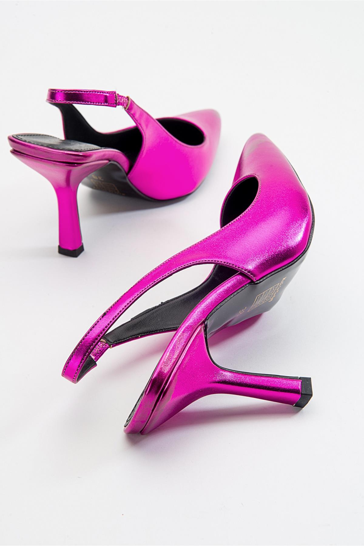 Ferry - Fuchsia Metallic Heeled Shoe (Women)