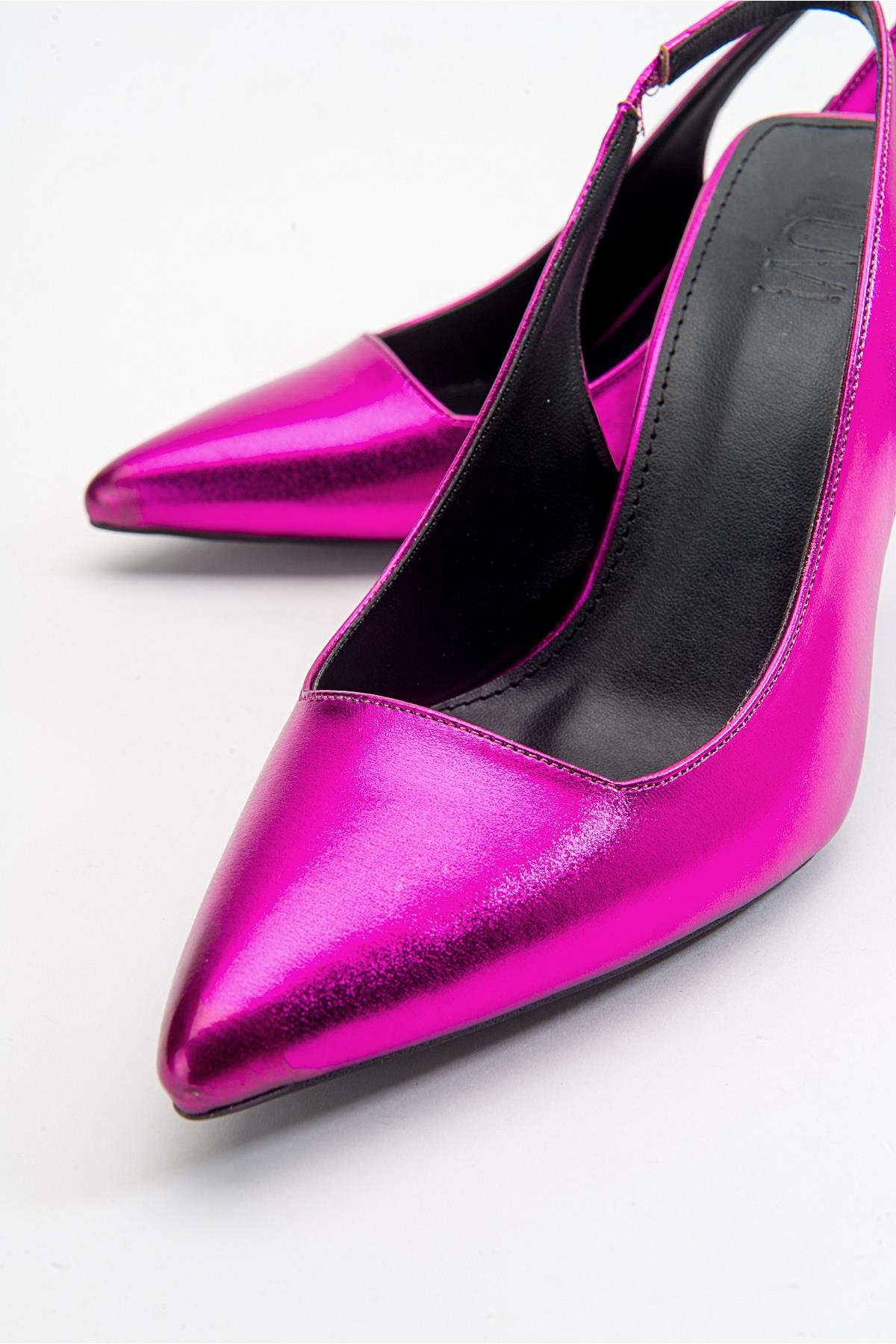 Ferry - Fuchsia Metallic Heeled Shoe (Women)