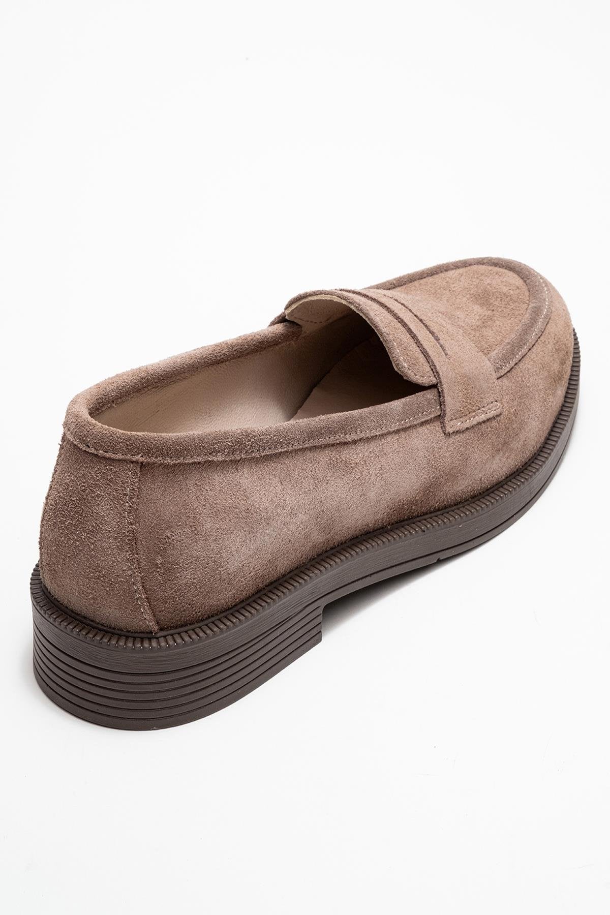 Bree - Taupe Suede Genuine Leather Loafer (Women)