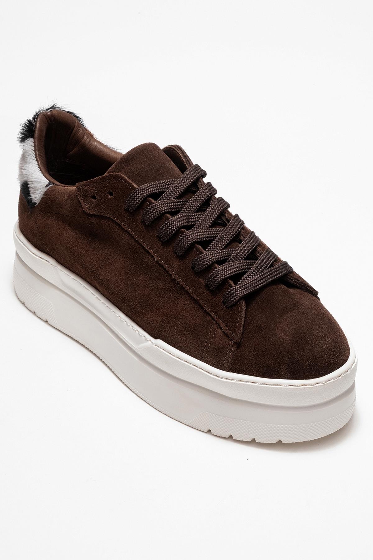 Anabel - Taupe Genuine Leather Casual Sneaker (Women)