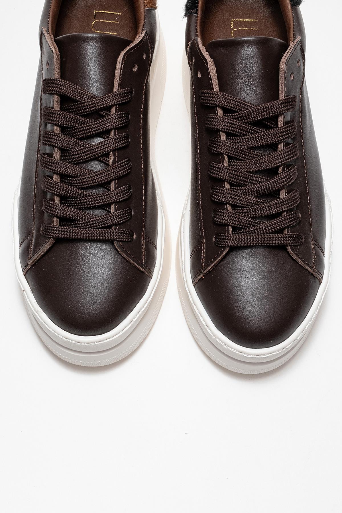 Anabel - Taupe Suede Genuine Leather Casual Sneaker (Women)