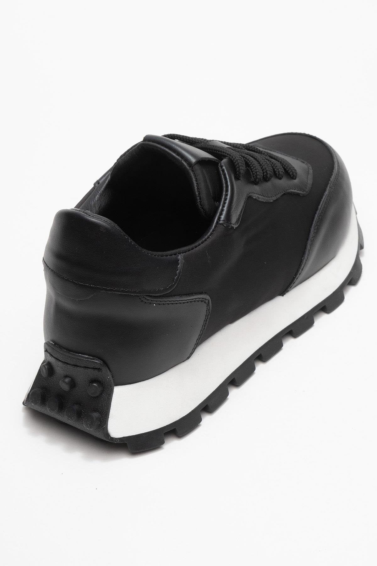 Amanda - Black Genuine Leather Sneaker (Women)