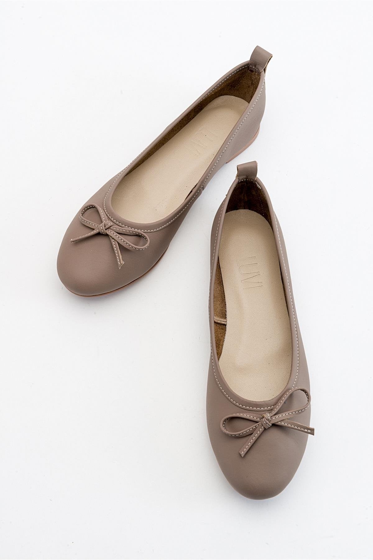 Florence - Light Brown Ballerina Flats