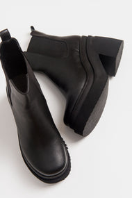 Emma - Black High Heel Boot (Women)