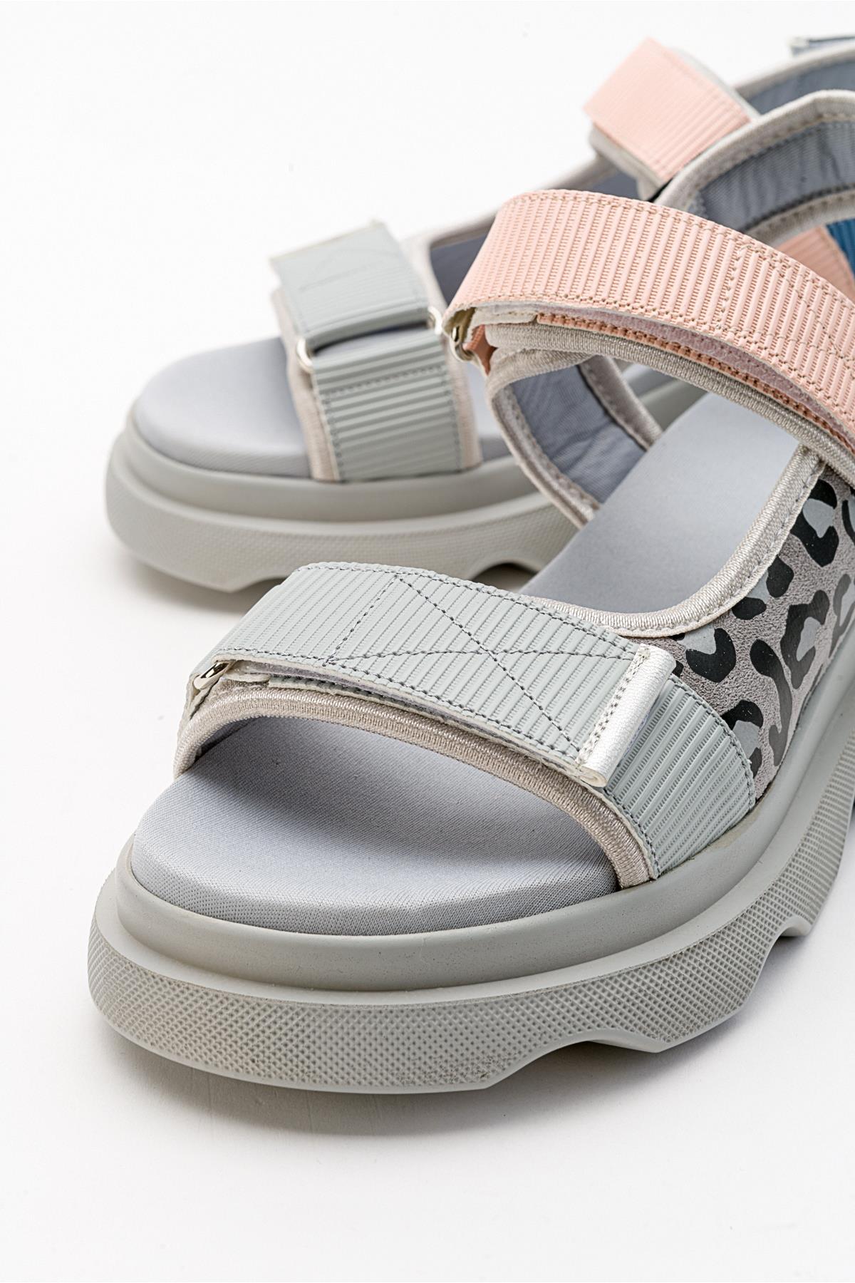 Tedy - Blue Patterned Sandal (Women)