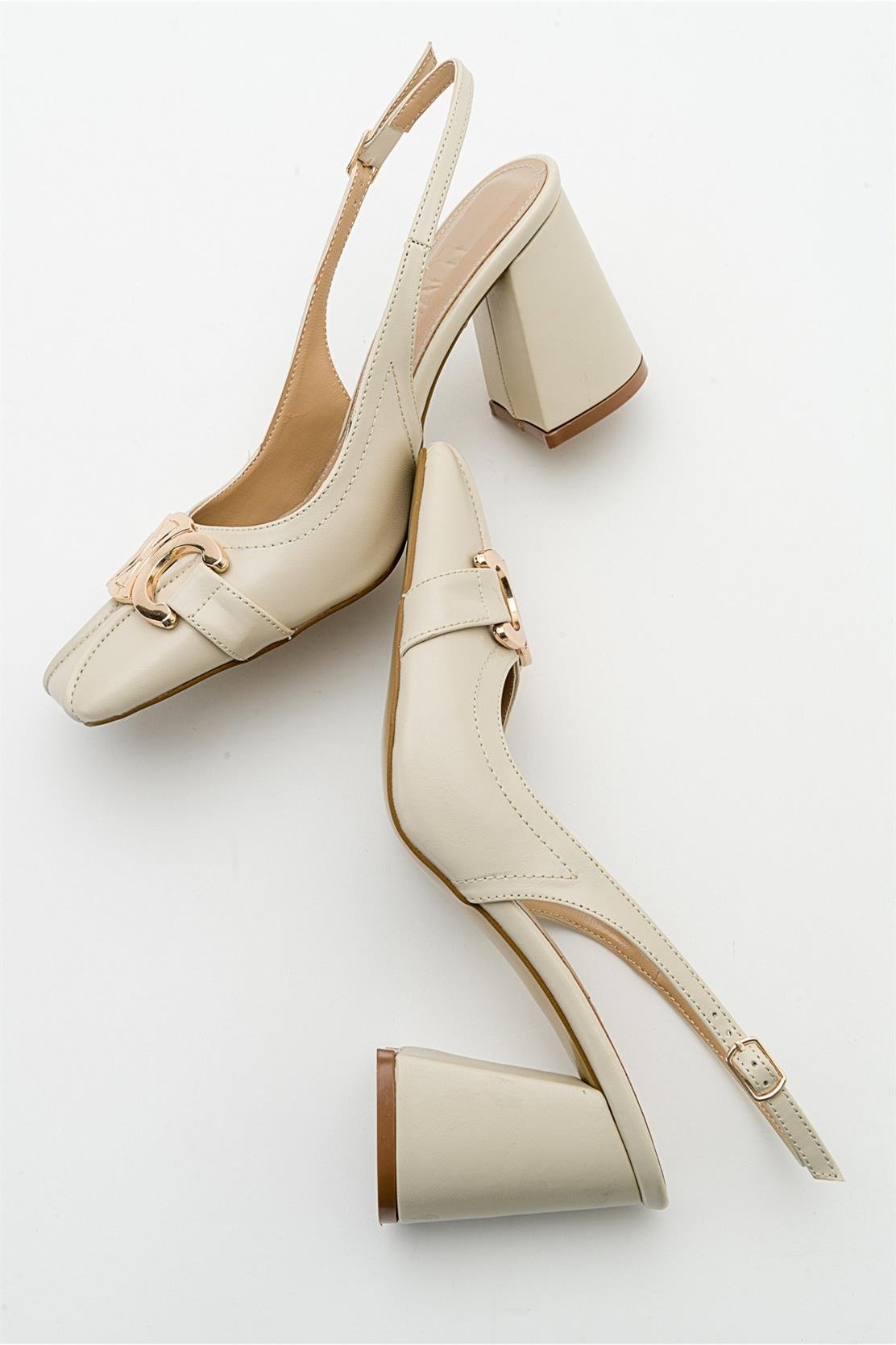 Forlev - Ecru Beige Heeled Shoe (Women)