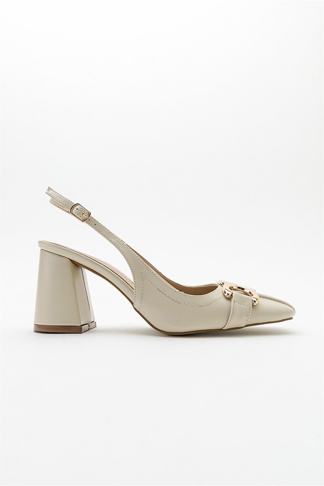 Forlev - Ecru Beige Heeled Shoe (Women)