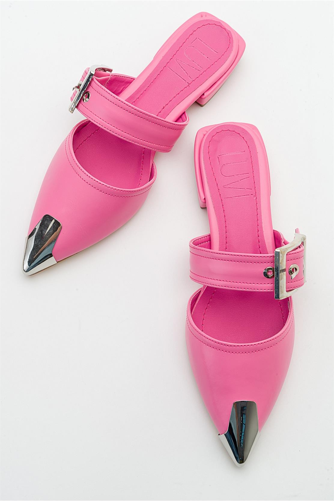 Jenni - Pink Buckle Slide (Women)