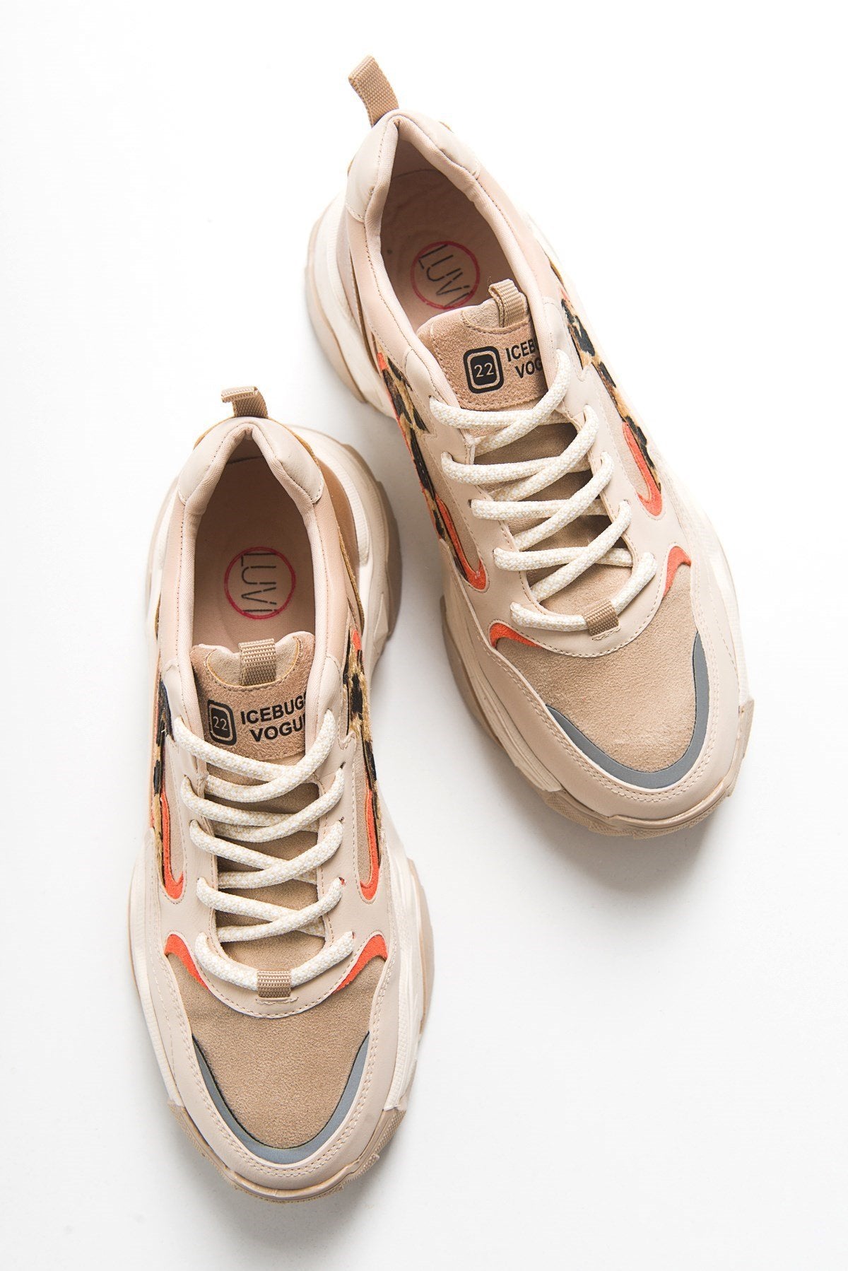 Europa - Beige Patterned Sneaker (Women)