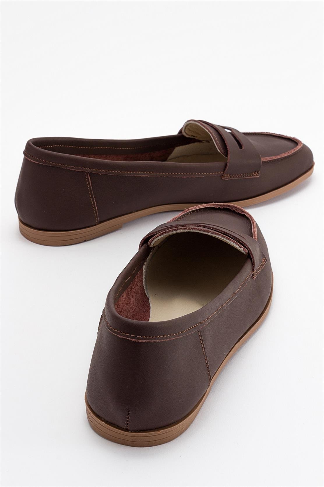 Dorothy - Dark Brown Leather Loafers