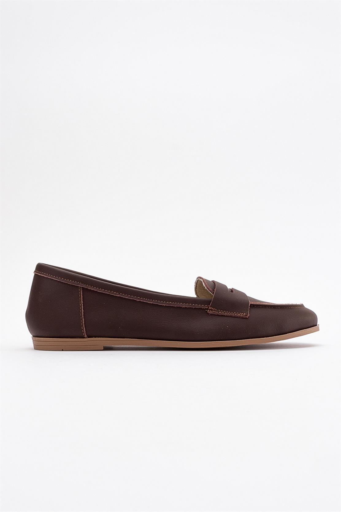 Dorothy - Dark Brown Leather Loafers