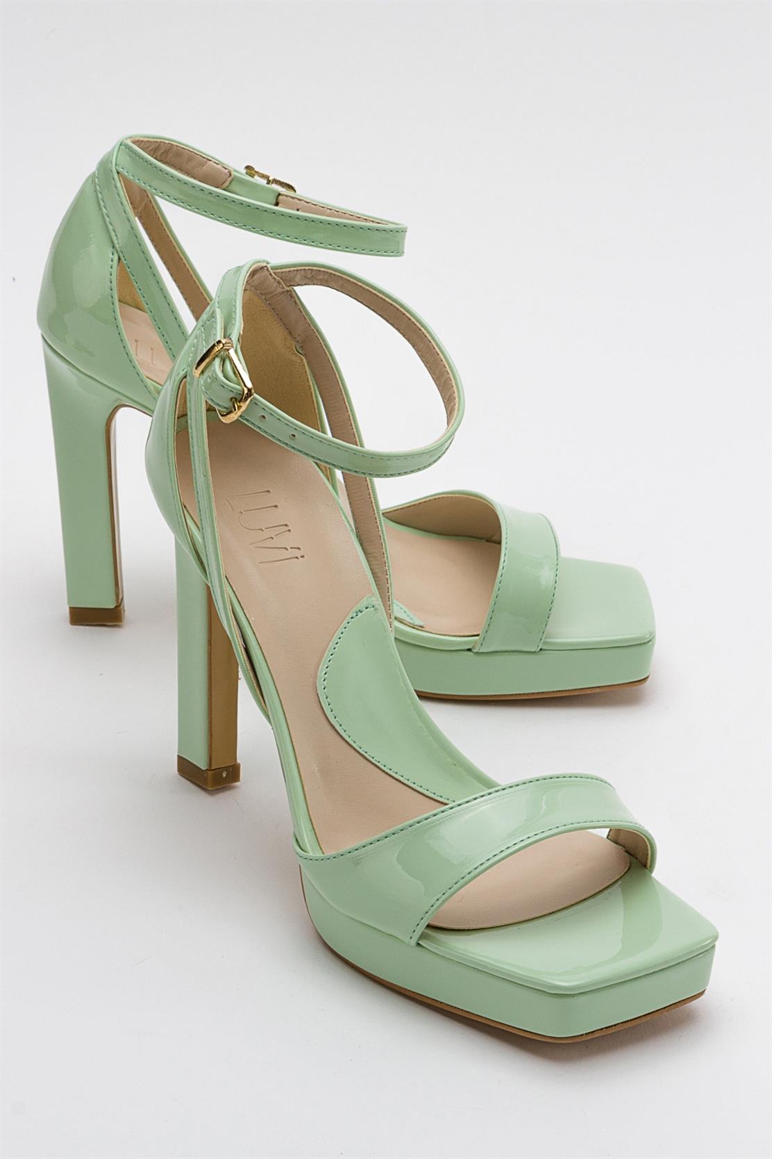 Mersia - Green Patent High Heel Pump (Women)