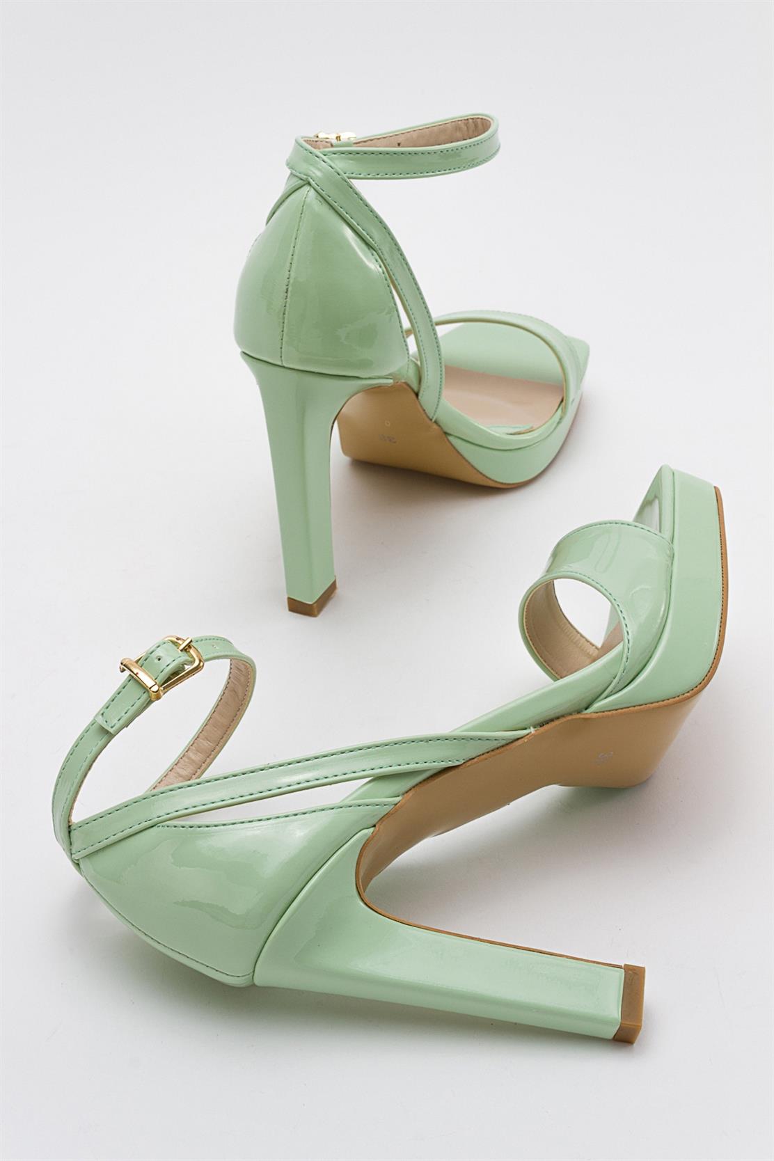 Mersia - Green Patent High Heel Pump (Women)