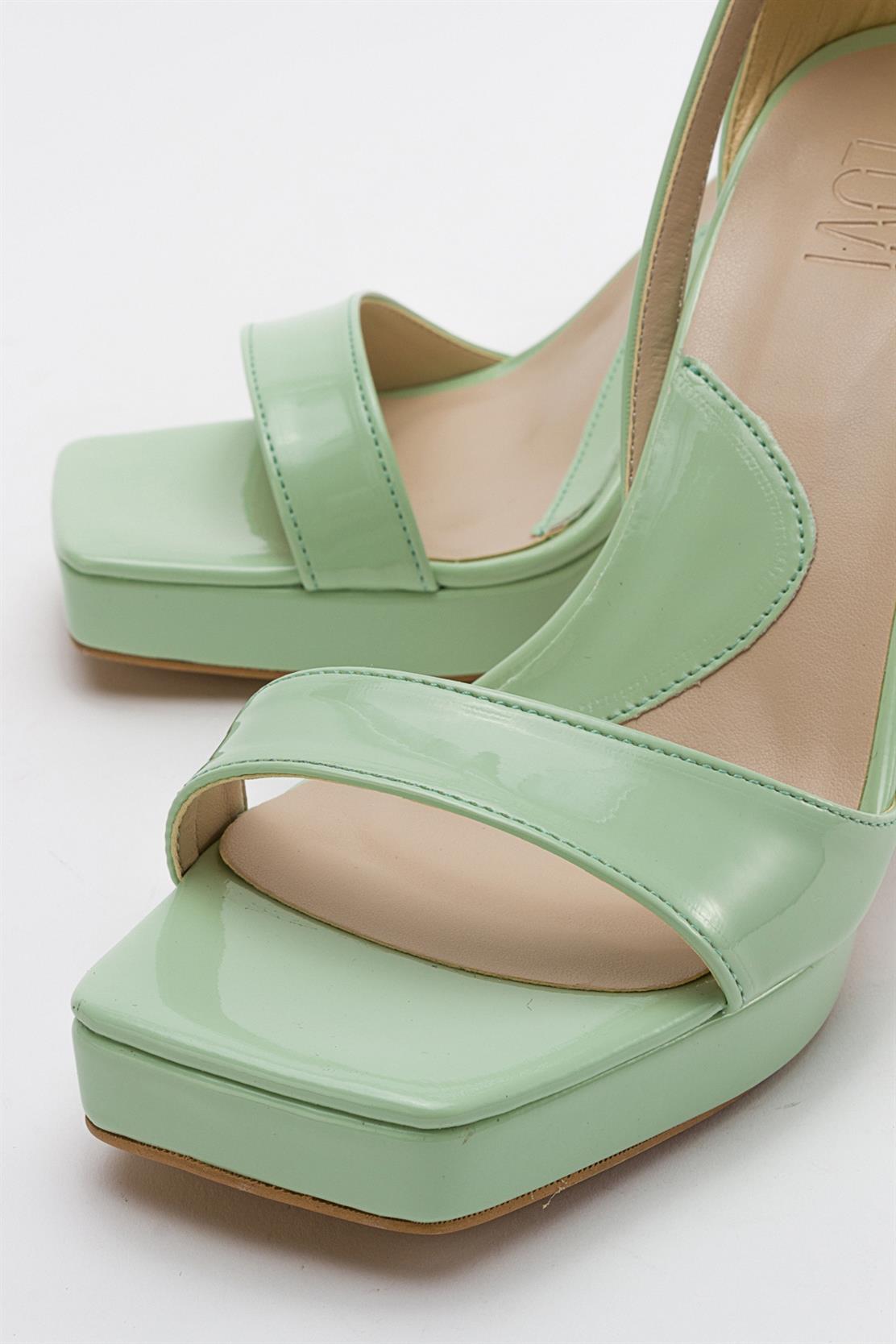 Mersia - Green Patent High Heel Pump (Women)