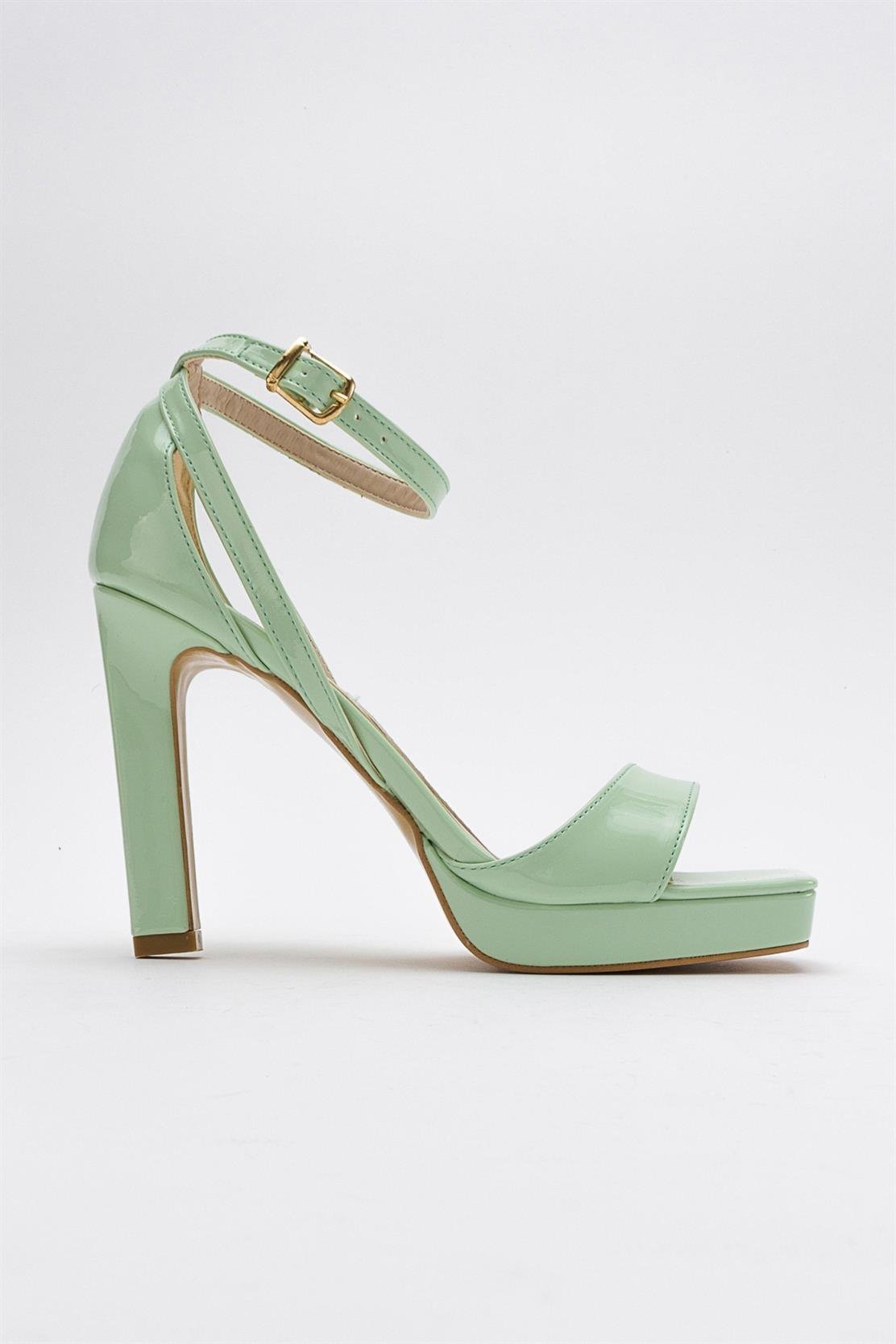 Mersia - Green Patent High Heel Pump (Women)