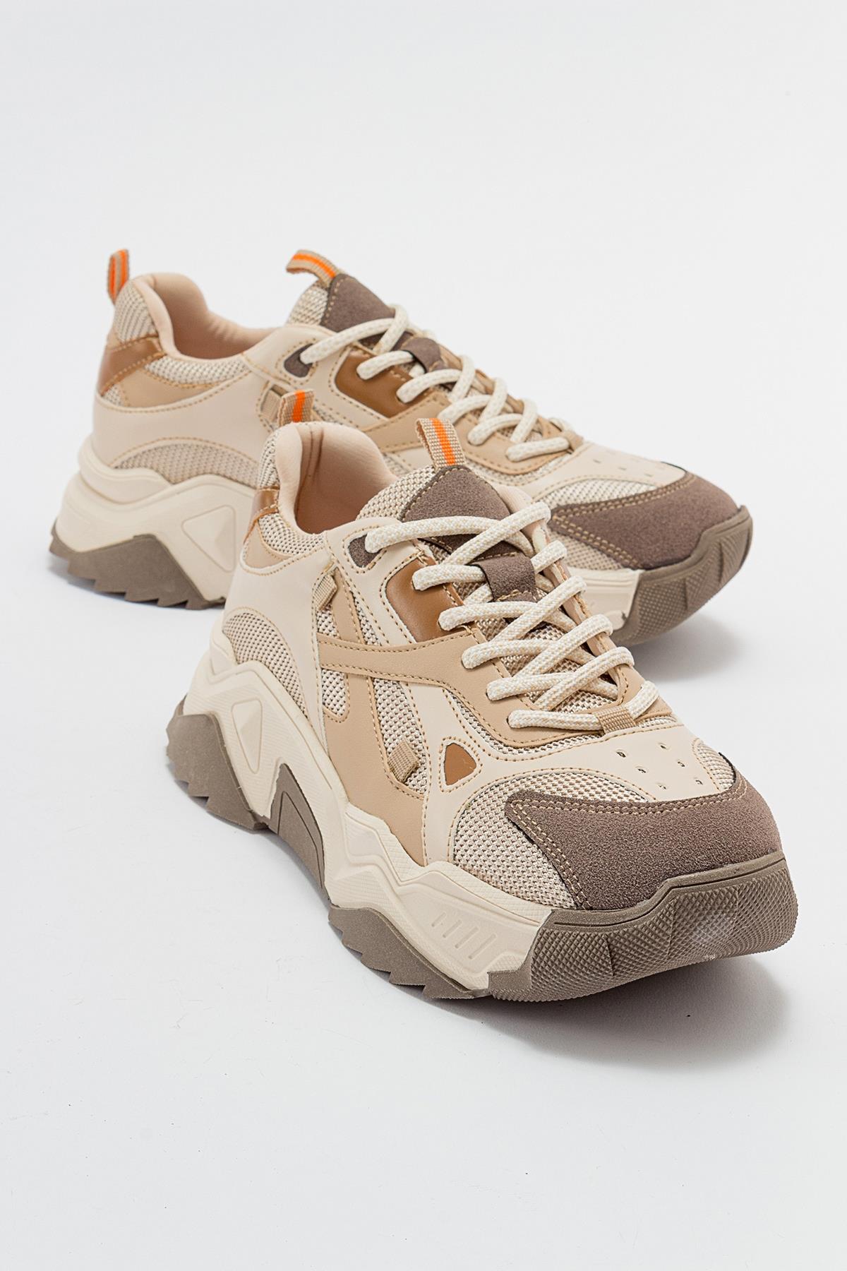 Loretta - Beige-Brown Sneaker (Women)