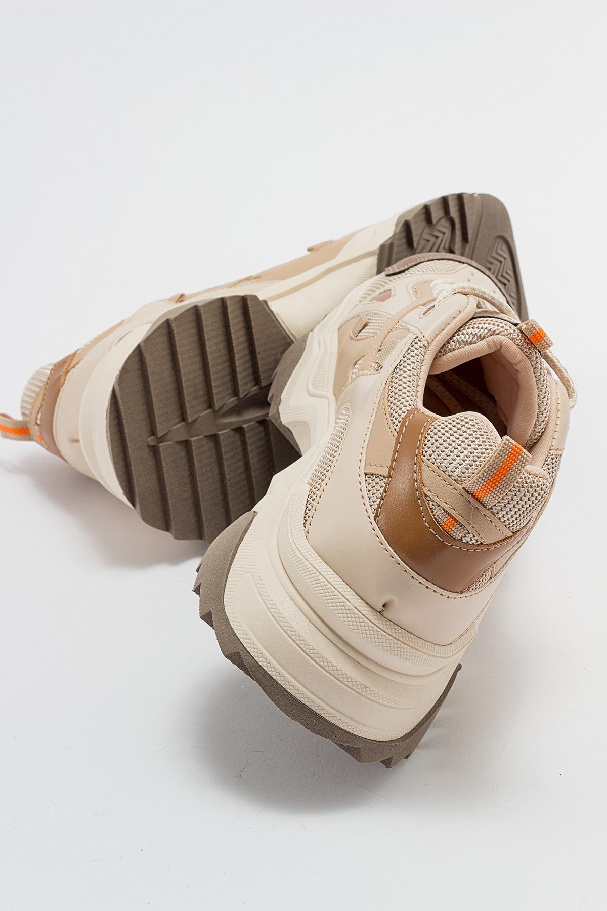 Loretta - Beige-Brown Sneaker (Women)