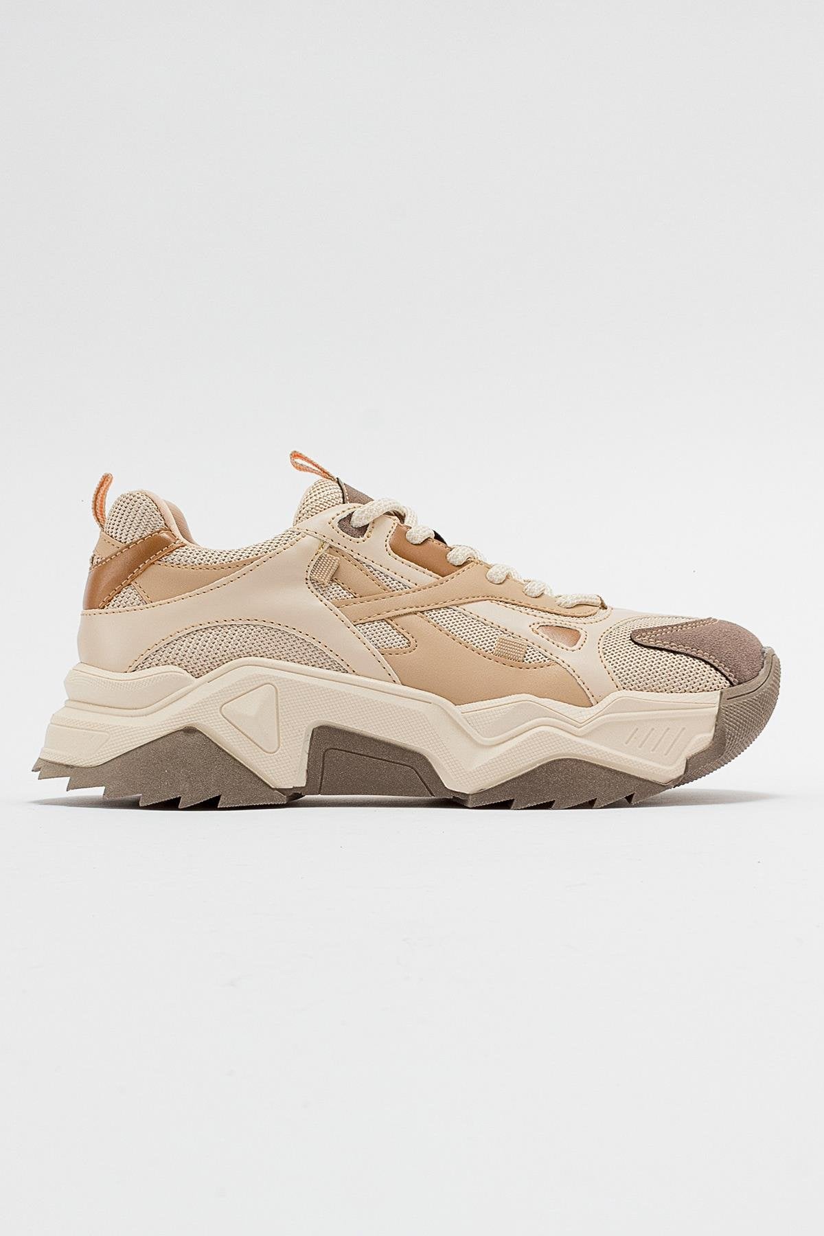 Loretta - Beige-Brown Sneaker (Women)