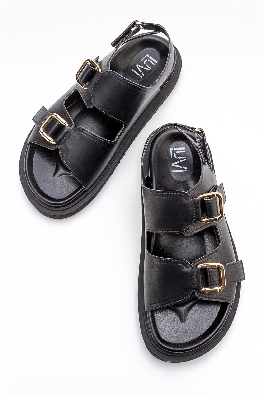 Hermosa - Black Sandal (Women)