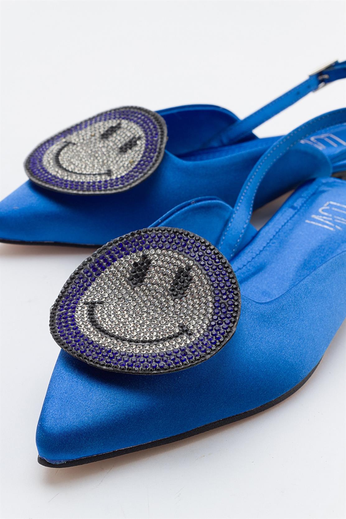 Gevel - Powder Blue Satin Ballet Flat (Women)