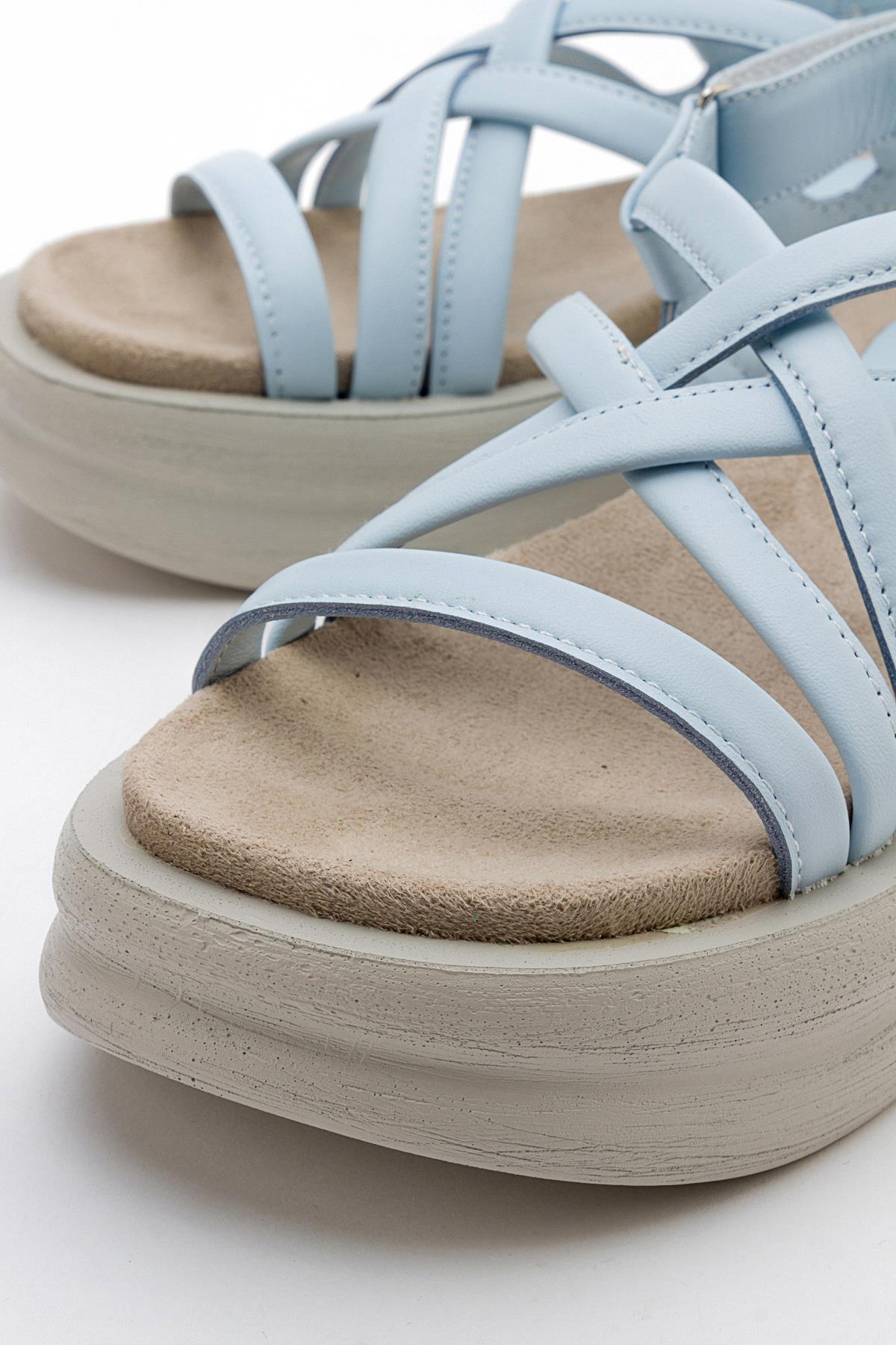 Senza - Baby Blue Genuine Leather Sandal (Women)