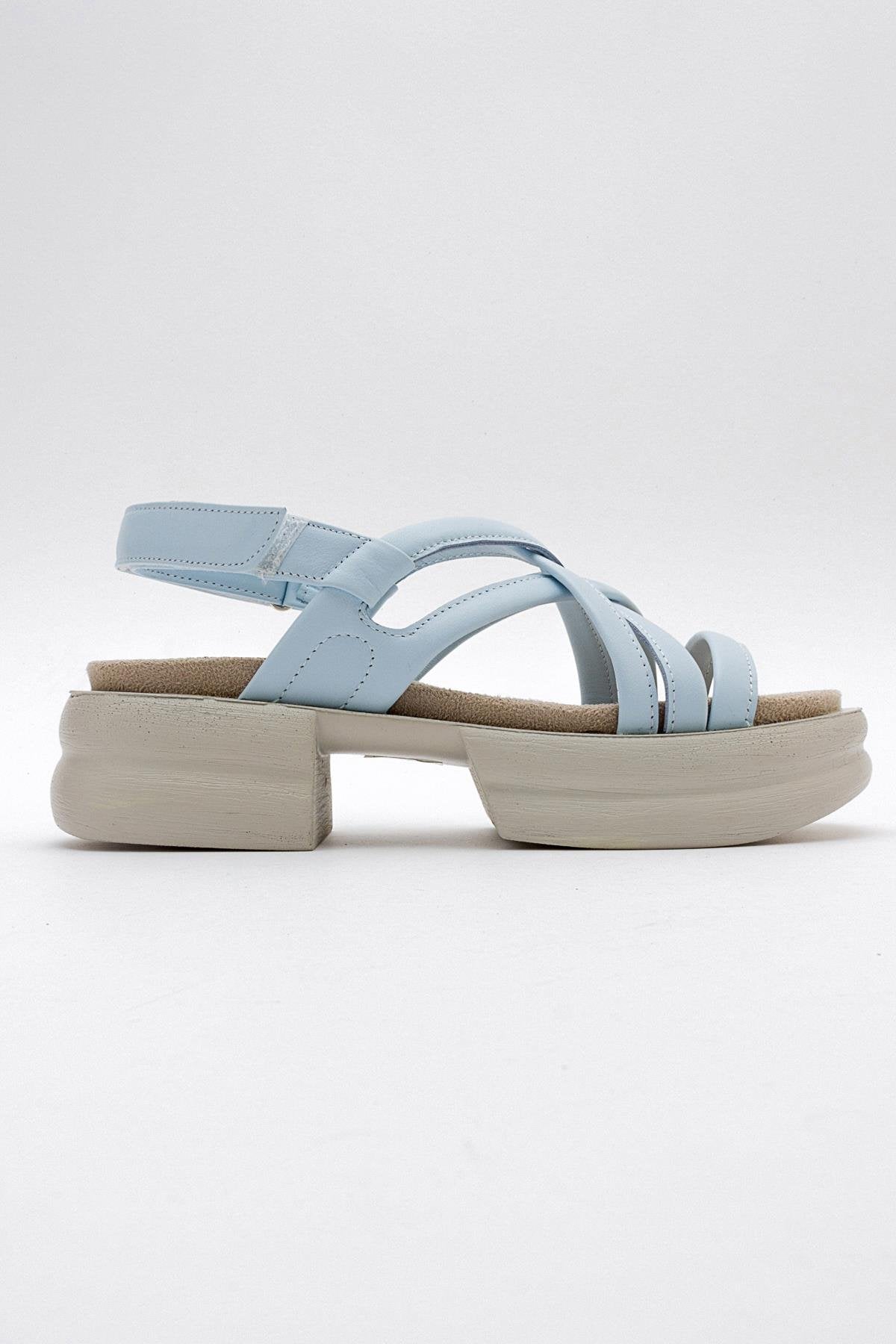 Senza - Baby Blue Genuine Leather Sandal (Women)